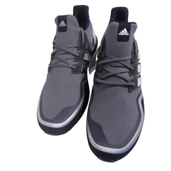 Adidas Men's Ultra Gray/Silver Chrome Boost Running Shoes Size 18‎ - Picture 1 of 9